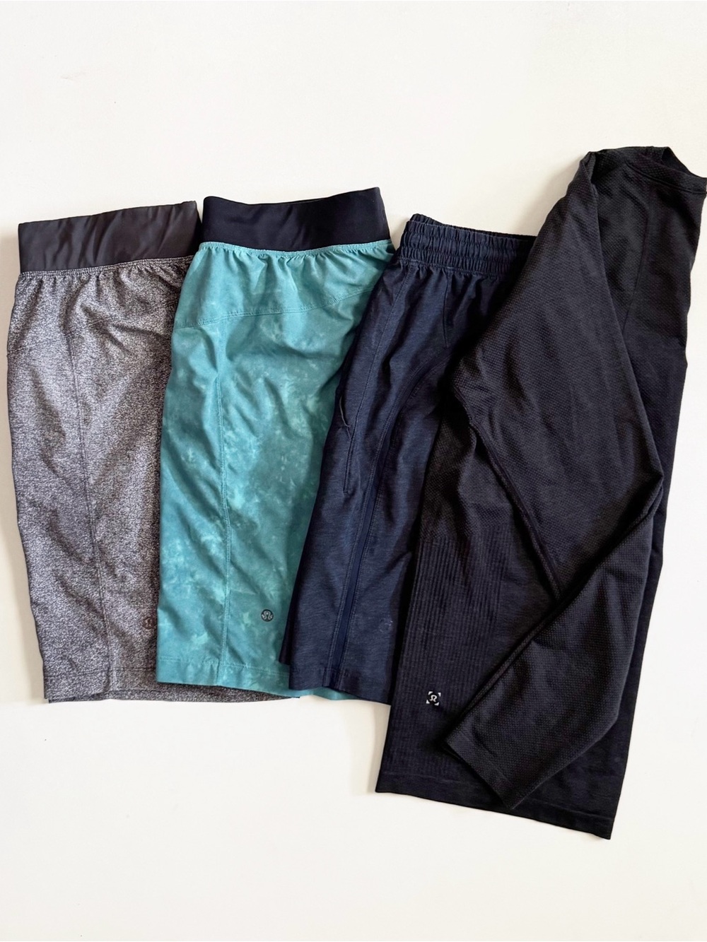 Lululemon Athletic Shorts Long Sleeve Performance Shirt Bundle of 4 Activewear